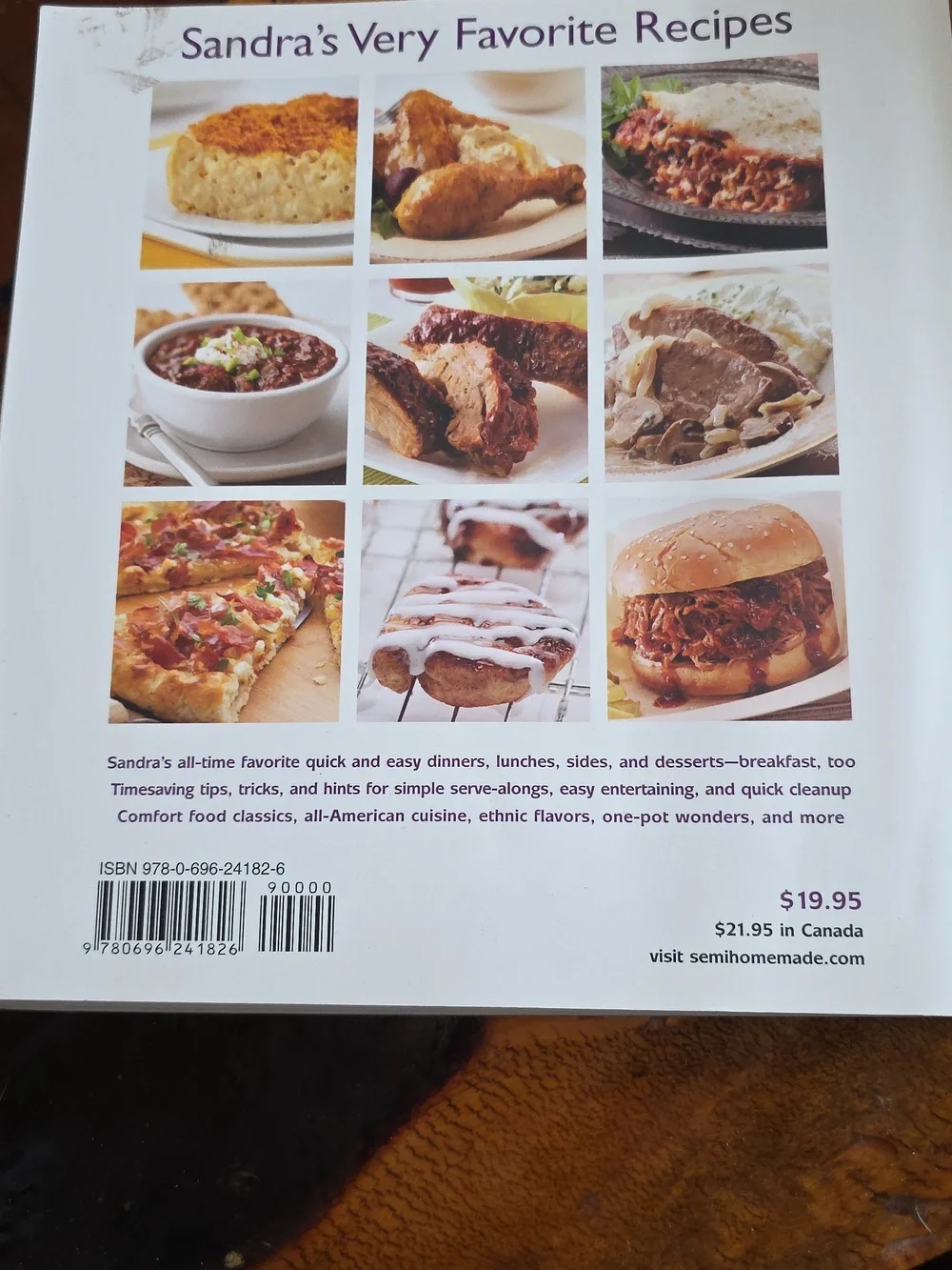 Semi-Homemade Cookbook - Fast Fix 2008 Family Favorites Sandra Lee